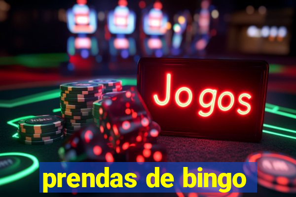 prendas de bingo