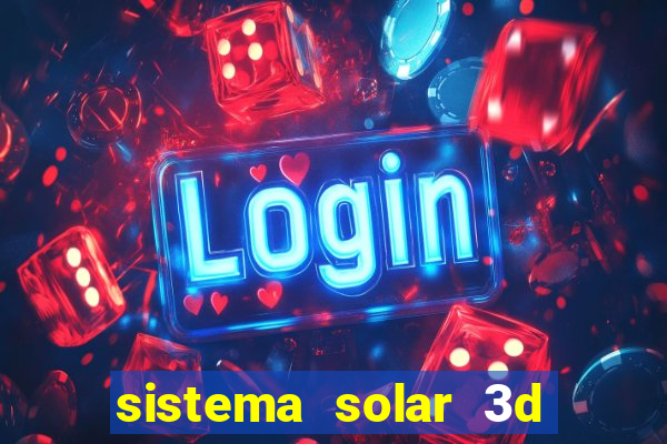 sistema solar 3d em movimento