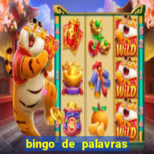 bingo de palavras colorido para imprimir